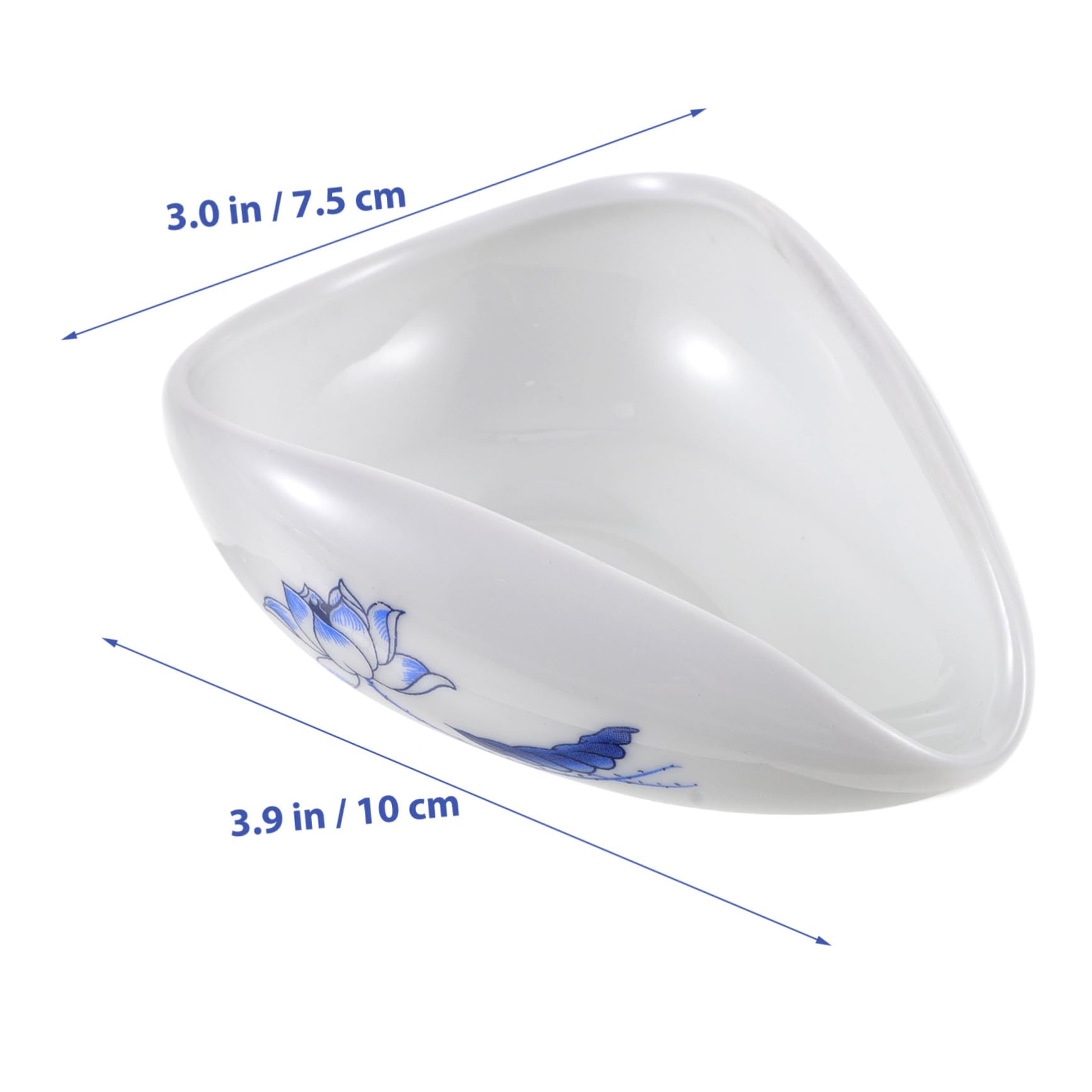 BRIGHTFUFU Bean Scoop Scoops for Tea Ceramic Loose Tea Holder Tea Spoons Tea Scoop for Loose Tea Tea Lotus Appreciation Tea Tray