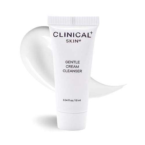 5-7 días Mini Trial Gentle Cream Cleanser Face Wash, fórmula avanzada de grado médico que incluye vitaminas, ácido hialurónico, ceramidas,