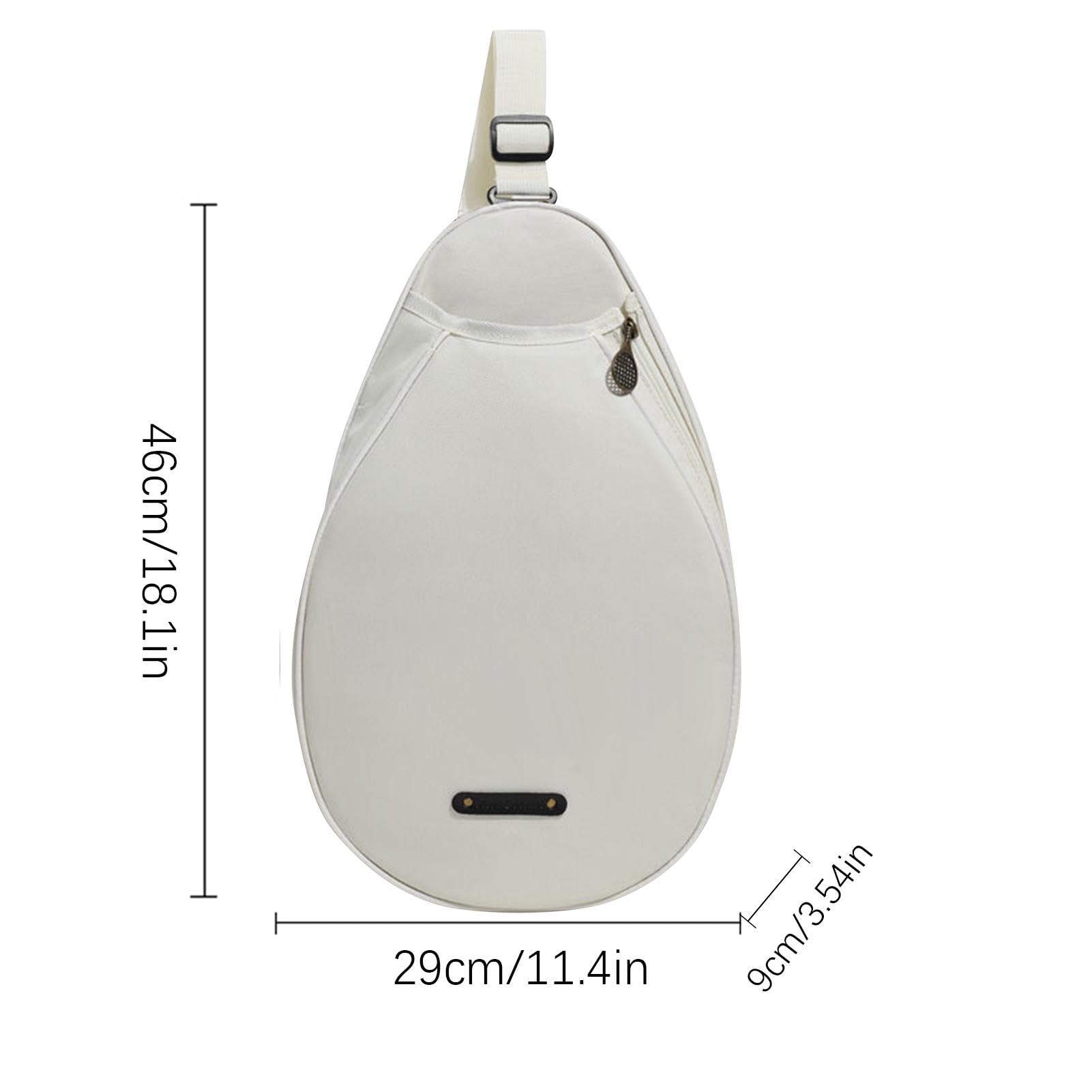 Borsa da tennis – Comoda borsa per palline da tennis alla moda, borsa impermeabile con cerniera liscia, zaino da tennis per racchette da tennis e badminton