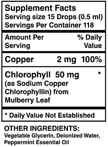 Liquid Chlorophyll Drops -Boost Energy, All-Natural Concentrate?Strengthen Immune System, Detox and Cleanse The Body… - Image 8