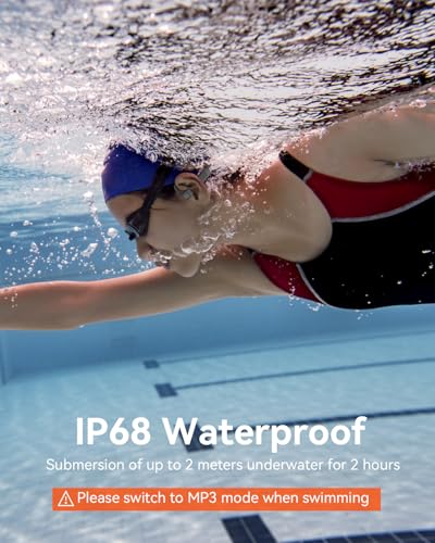 Image of MONODEAL Bone Conduction Headphones Swimming Headphones, IP68 Waterproof