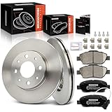 Frankberg 2x Bremsscheiben + 4x Bremsbeläge Vorderachse mit Bremsenschmiermittel mit Zubehör Kompatibel mit 500 312 1.2L 2016-2024 Replace# 6001073180