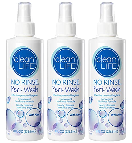 No-Rinse Peri-Wash, 8 Fl Oz - Soothing, Protecting Perineal Cleanser In A Rinse-Free Formula (Pack Of 3) #TOP6
