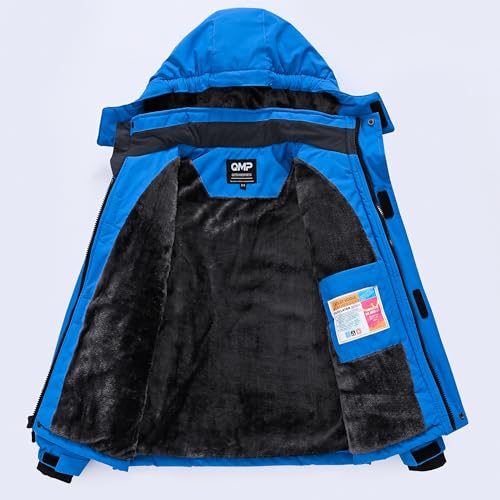 Image of Winter Jacket for Boys and Girls Waterproof Ski Jacket Winter Snow Coat Hooded Fleece Windproof with Zip Pockets