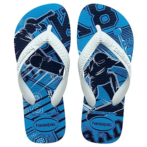 Havaianas - Athletic, Chanclas Cómodas, Ligeras y Prácticas, Diseños Divertidos, Tiras Anchas y Suela Antideslizante, Niño