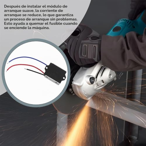 Miniatura 3 de Emagtech Módulo De Arranque Suave Para Herramientas Eléctricas 16a 3600w Para Sierra De Mesa Sierra Ingletadora Amoladora Angular Compatible Con Makita Compatible Con Dewalt Compatible Con Bosch