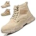 CHUIKUAJ Bottes de Sécurité pour Soudeur électrique Homme Légères Chaussures de Travail à Embout en Acier Bottes Chaudes en Coton et Daim,Four-seasons-42EU