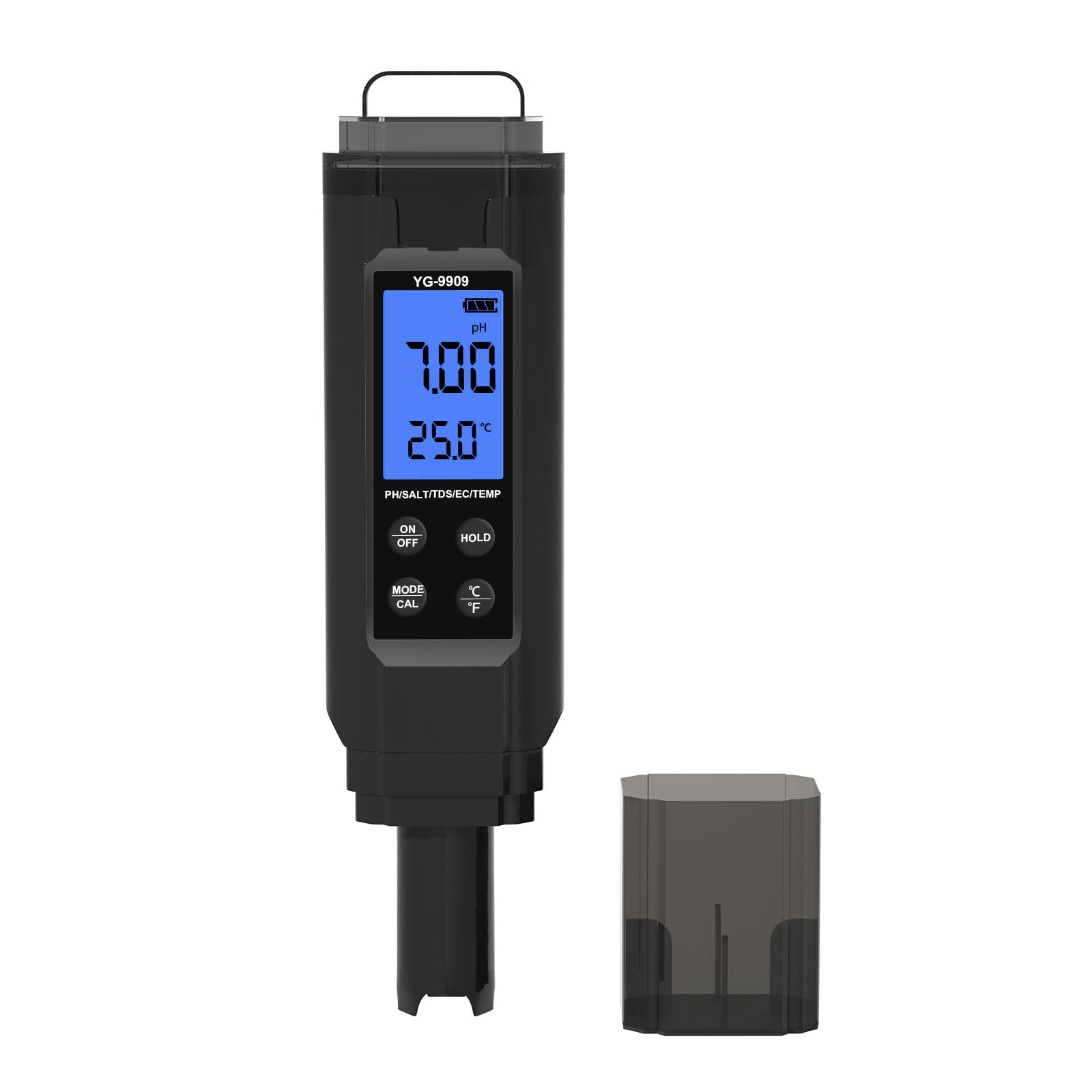 Multifunctional Digital Water Tester with High Accuracy for Aquatics, Hydroponic Systems & Research Labs Aquatics Farming Gardening Salinity