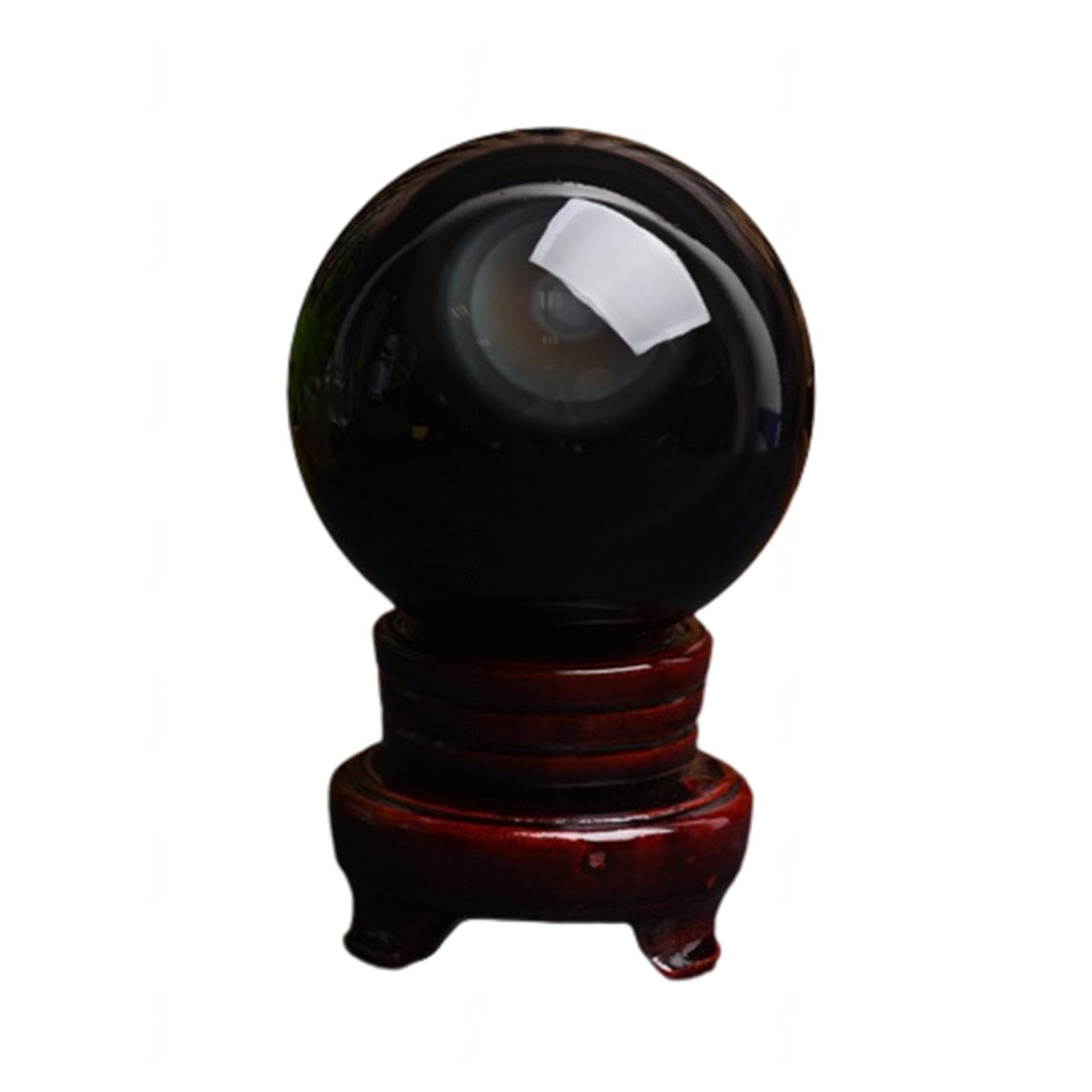 DPURPIWADY Crystal Ball Rainbow Eye Obsidian Sphere Divination Sculpture Figurine Ornaments for, Home Decoration,150mm