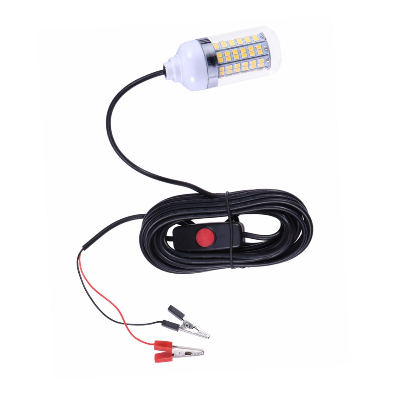 WHAMVOX Underwater Fishing Light Dc12v/24v 108 Led Submersible Lamp Fish Prawns Squid