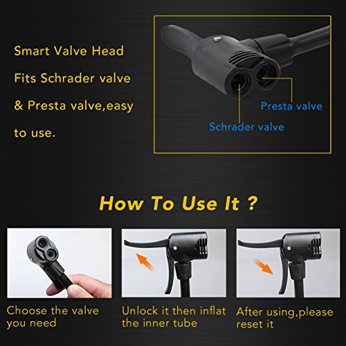 foot pump presta valve