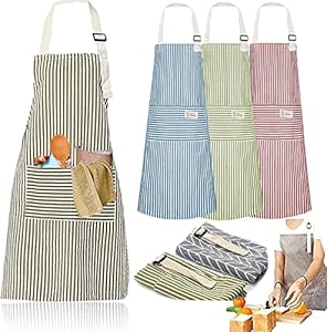 Senteen Baumwolle Küchenschürze 4 Stück