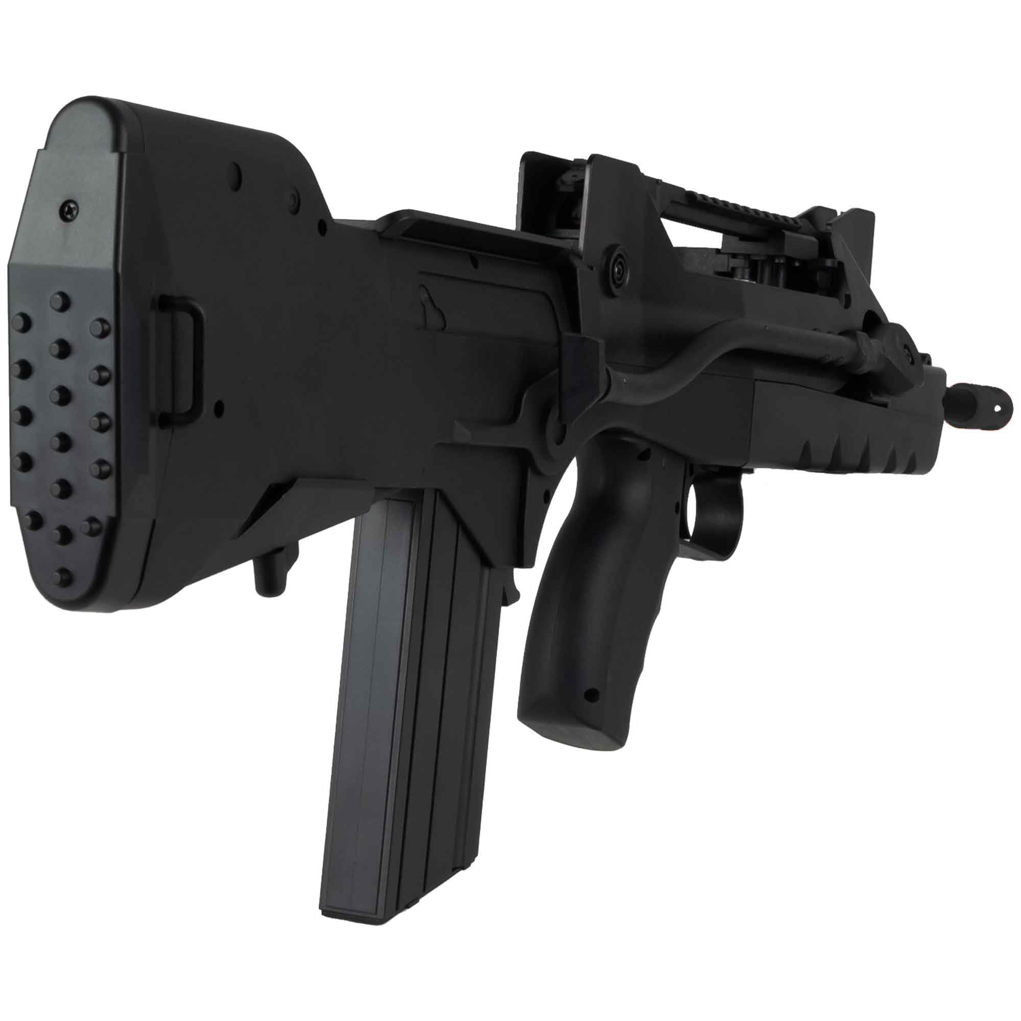 Fucile Softair Manuale a Molla Famas Migliorato/Potenza: 0,9 Joule/Colore:Nero/plastica ABS ad alta resistenza