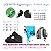 JOSDIOX Zipper Repair Kit #5 Zippers Pull 12 Pcs, Sliders, Top Stop & Bottom Replacement, Fix Zip On for Repairing Coats,Jackets with Metal, Plastic and Nylon Coil Teeth