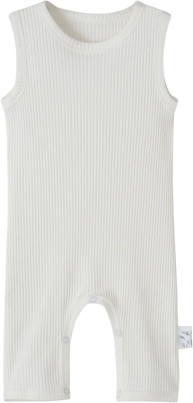 Enfants Chéris Toddler Romper Sleeveless Baby Boy Girl Ribbed One Piece Outfits 6M-3 Years