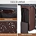 HOMCOM Carro de Limpieza Profesional Carrito Duradero con 6 Ruedas 2 Cajas...