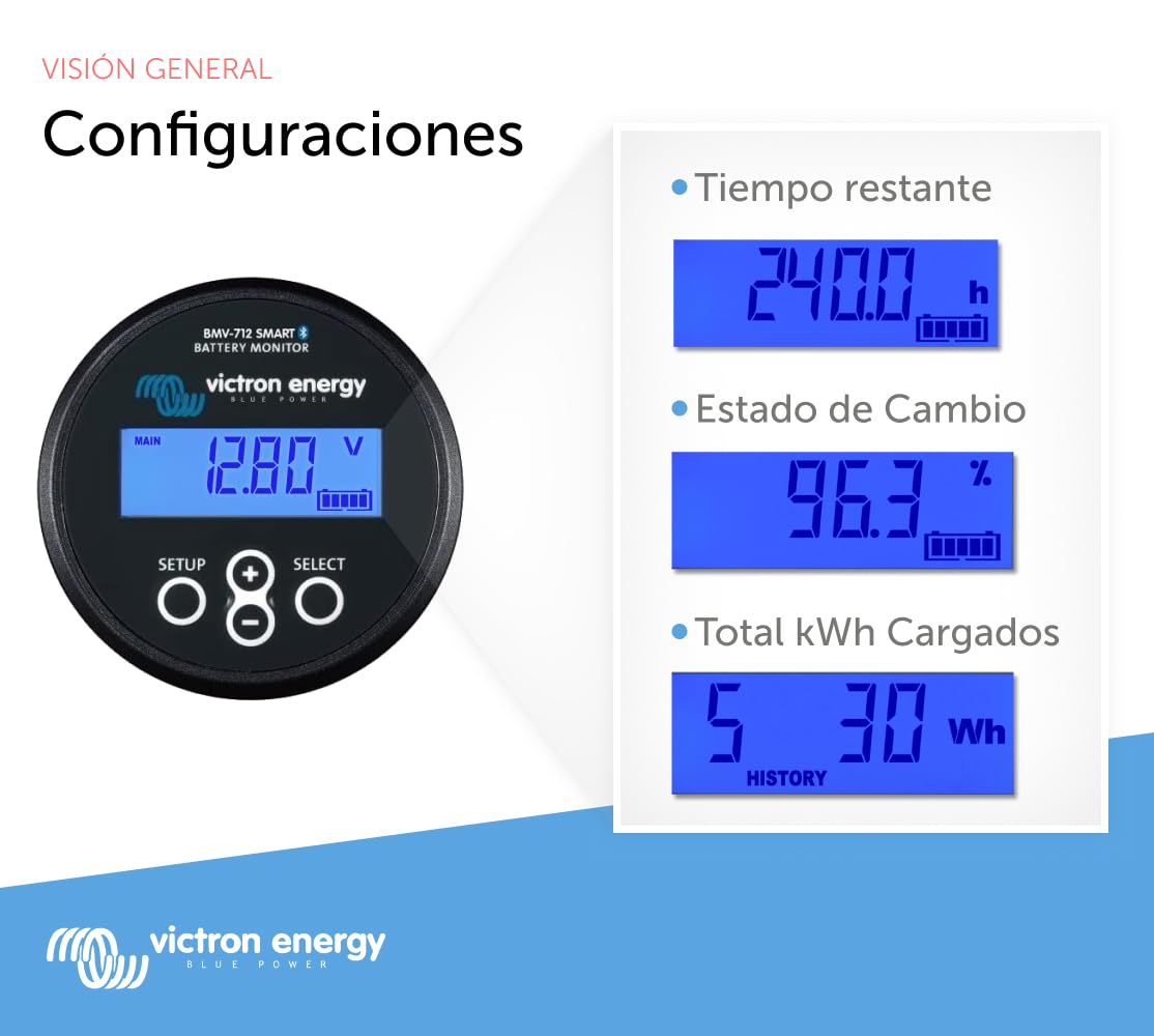 Victron Energy BMV-712 Monitor de Batería Smart (Negro)