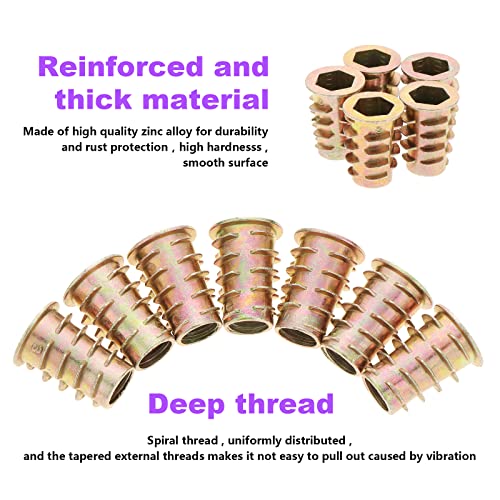 HSEAMALL Dado filettato, dadi a vite a bussola