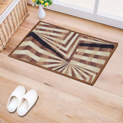 Image of HUES & SHADES Coir Door Mat for Outdoor Entrance - [37 x 57 cm] | Natural Coconut Fiber Brush Mat for Shoes Cleaning, Heavy Duty Non-Slip Doormat for Front Porch, Patio, Entryway (Desert Radiance)