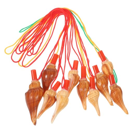 SOPOTUTU Silbato De Natural Para Niños, 10 Unidades, Juguete Musical De Concha, Portátil y Seguro, Adecuado Para Fiestas Infantiles y Entrenamiento Al Aire Libre
