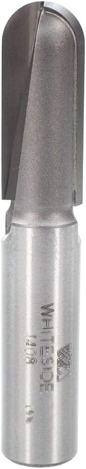 Whiteside Router Bits 1408 Round Nose Bit with 1/4-Inch Radius 1/2-Inch Cutting Diameter and 1-1/4-Inch Cutting Length