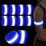 LEICHT ANZUBRINGEN : Ob klein oder groß, die Reflektierende sicherheits Armband sind mit nahezu keinem Kraftaufwand zu befestigen und auch genauso leicht wieder zu entfernen, leicht zu bedienen für männer, frauen & kinder.