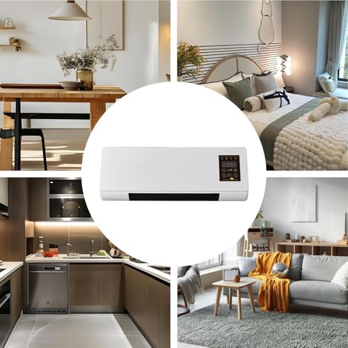 Aire Acondicionado Portátil,Acondicionador de Aire con Montaje en Pared - Enfriador Silencioso Con Mando A Distancia Electrodoméstico Todo El Año Para Sala De Estar Casa De Alquiler - imagen 4