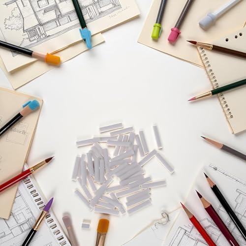 Radiergummi, Nachfüllradierer mit Nachfüllungen, Ersatz-Radiergummis, geeignet für Schule/Büro, schöne attraktive Druckbleistift-Radiergummis, 50 Stück (5 x 25 mm)