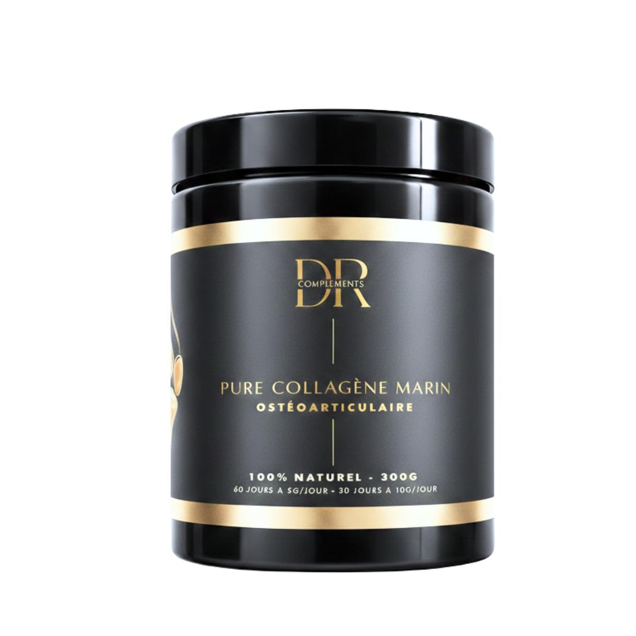 Collagène Marin Pur en Poudre – Haute Qualité – Sans Additifs, Sans Sucre, Goût Neutre – 300 g – Dr Complément