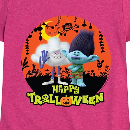 HYBRID APPAREL Trolls - Happy Trolloween Branch and Cloud Guy - Toddler & Youth Girls Short Sleeve Graphic T-Shirt3
