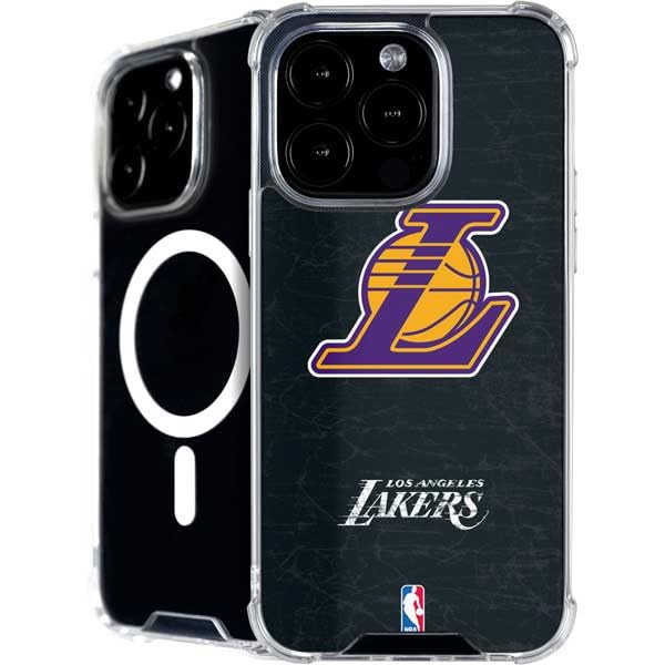 Skinit Phone Case Compatible with MagSafe iPhone 16 Pro Max - Officially Licensed NBA Los Angeles Lakers Secondary Logo Design