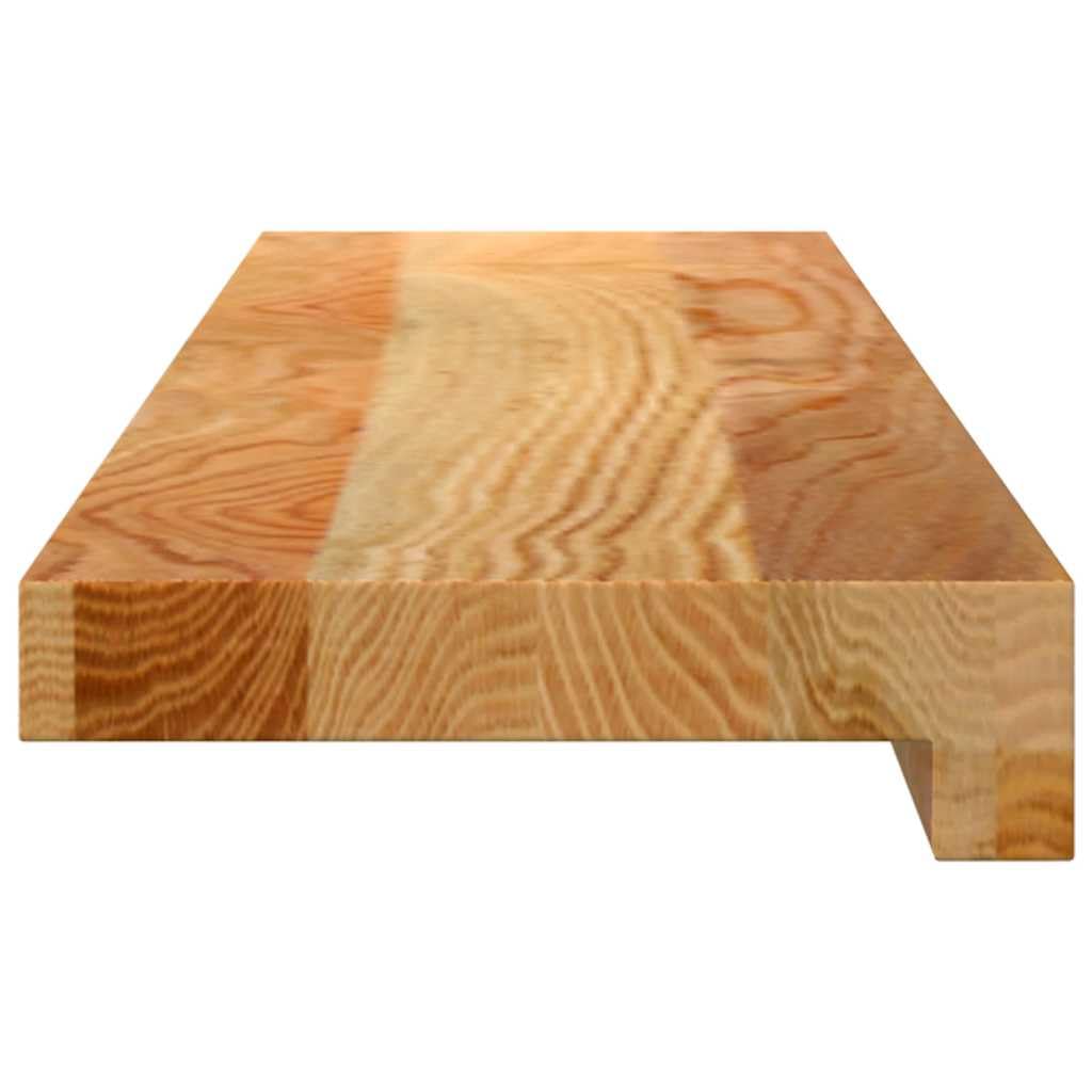 vidaXL Vensterbanken 2 st 70x15x2 cm massief eikenhout lichtbruin
