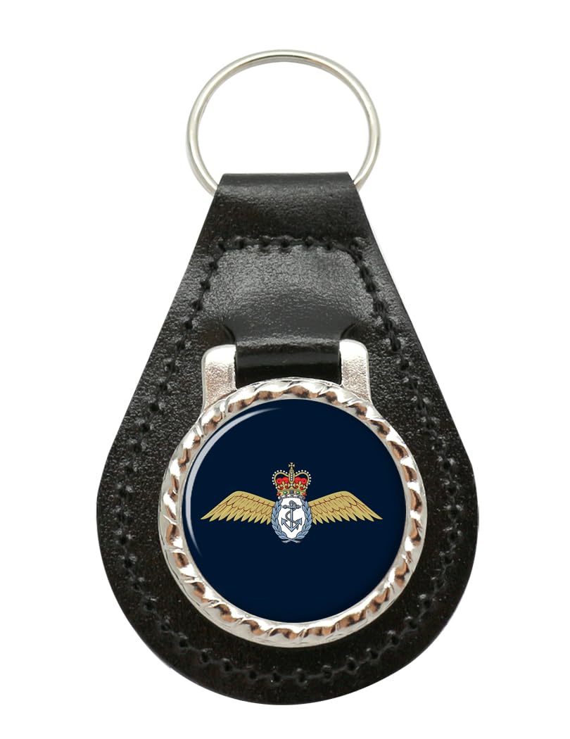 Giftshop UK Fleet Air Arm Wings, Royal Navy Leather Key Fob