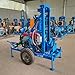 Portable Water Well Drilling Rig, Borehole Drilling Machine for Farm Irrigation Boreholes Residential Water Supply, Geotechnical Exploration Drilling Tool, Wheel-Mounted for Easy Transport