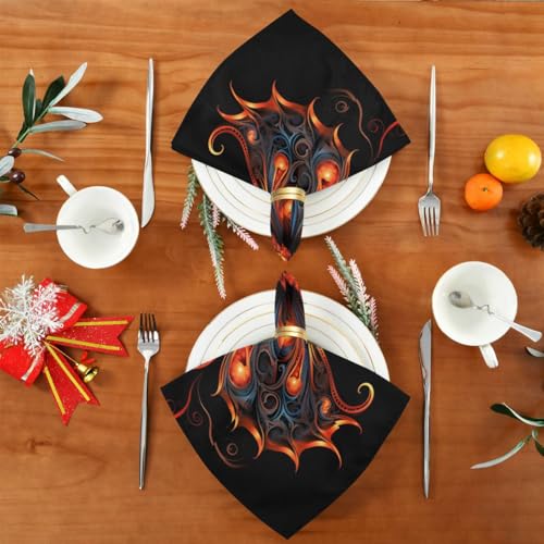 servilletas de tela butterfly multicolor set de 6 miniatura 5