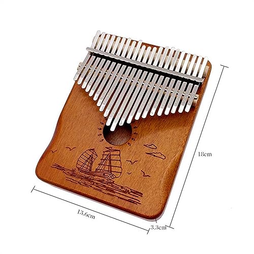 Profissional Kalimba 21 teclas Kalimba portátil polegar piano mogno madeira teclado instrumento musi