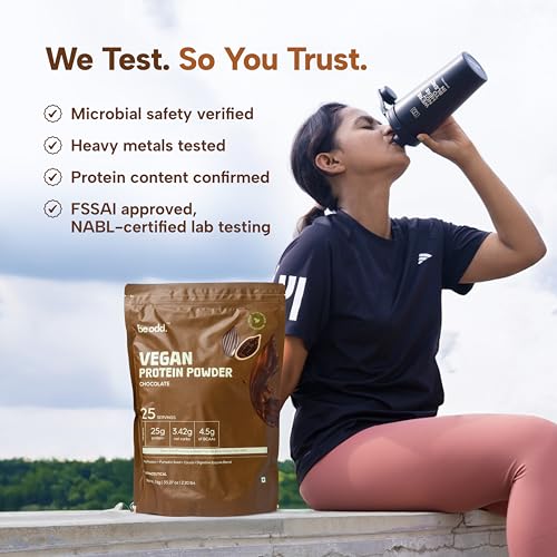 Image of Vegan Protein Powder | Quality Pea Protein Isolate | Sugar-Free, Easy to Digest |100% Natural Plant Protein | For Men & Women | 25gm per serving