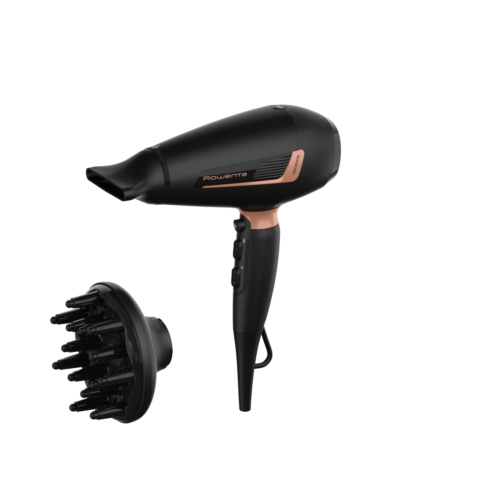 Rowenta Cv8830 Pro Expert Hair Dryer, 2200 W, Ion Generator, Styling Accessories, Custom Settings, Ergonomic, Black