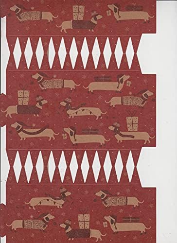 shop4allsorts Set of 6 Make Your Own Christmas Crackers Make & Fill Your Own Snap Hat Motto Sausage Dog Dachshund
