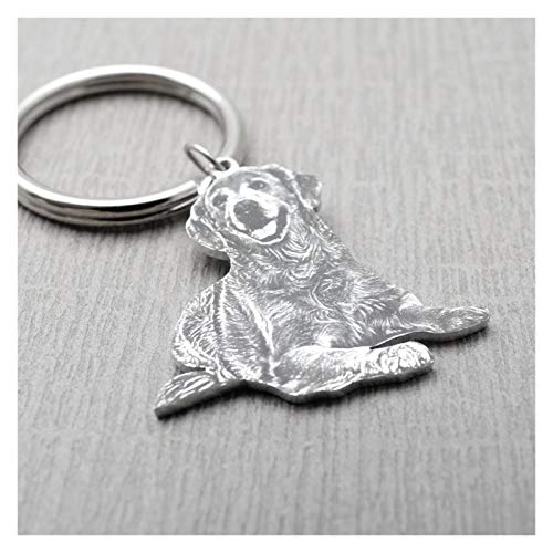 Hongtai Custom Sleutelhanger Foto Sleutelhanger Hond Foto Sleutelhanger Pet Memorial Gift voor Pet Lover Kerstcadeau (Color : BW 2) - Image 3