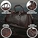 Leather Duffle Bag for Men - Full Grain Leather Travel Bag - TSA Approved Carry On Weekender Overnight Duffel Bag (20 inch)