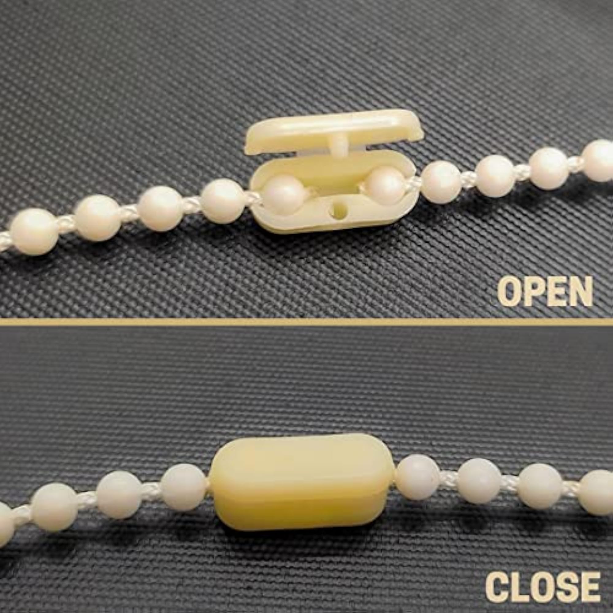 Blind Connector/Jointer - 30 Pieces, Ivory, Plastic