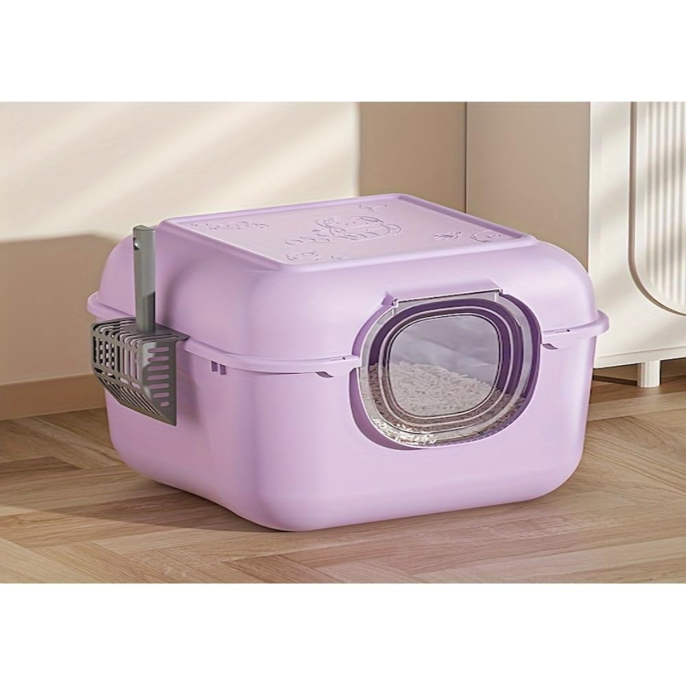 Lettiera per gatti completamente chiusa Oversize Anti-Splash Toilet Anti-Sand Odor Barriera Forniture per la pulizia degli animali domestici Protezione della privacy per gatti Casa