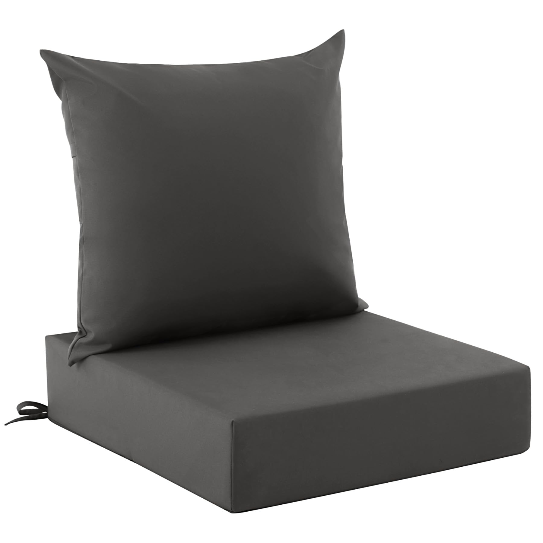 Photo 1 of Zonamat Outdoor Cushions for Patio Furniture, Outdoor Seat Cushion Set 24 x 24 x 5.75 Inch, Waterproof & Fade Resistant Outdoor Chair Cushions, Deep Patio Chair Cushion with Removable Cover, Dark Grey