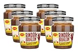 Maggi Rinder Bouillon, pastöse Rinderbrühe im Glas, schonend eingekocht, sofort verwendbar & frei dosierbar, 6er Pack (6 x 160g)