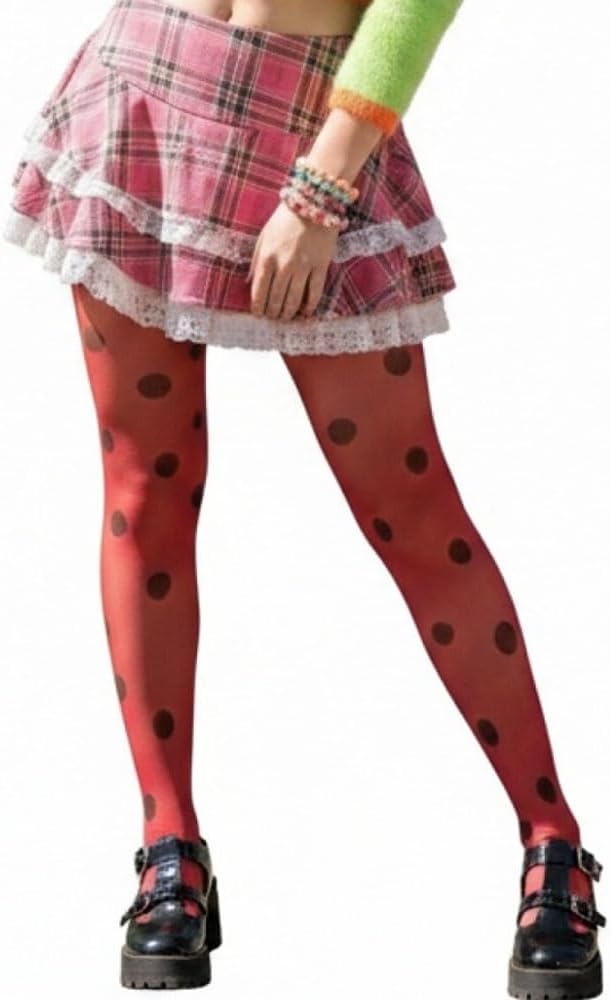 Meiweileya Y2k Womens Colorful Sheer Tights Patterned Printed Mesh Leggings Funky Fun Colored Stockings Pantyhose image 5