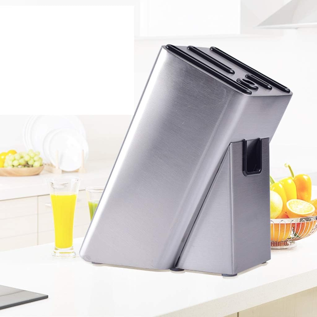 Knife Block Storage Stand Kitchen,Only Selling Cutter Holder,Stainless Steel Modern Universal Organizer