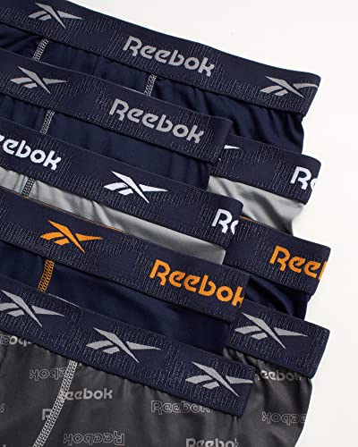 Reebok Men's Boxer Briefs - 8 Pack Sport Soft Performance Athletic Underwear Boxers for Men with Contour Pouch (Sizes: S-XL)2