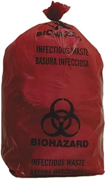 PT #3UAF3 BIOHAZARD BAG RED 3 GALLON PK/200 Made By GRAINGER
