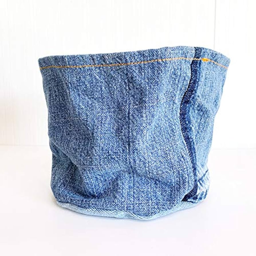 Amazon.co.jp: デニム鉢カバー オリジナル商品 古着リメイク